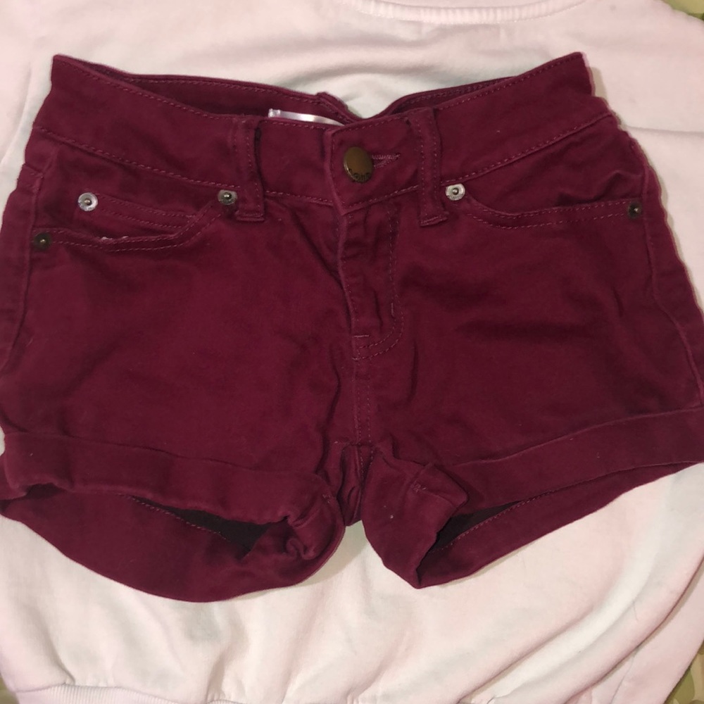 Maroon shorts